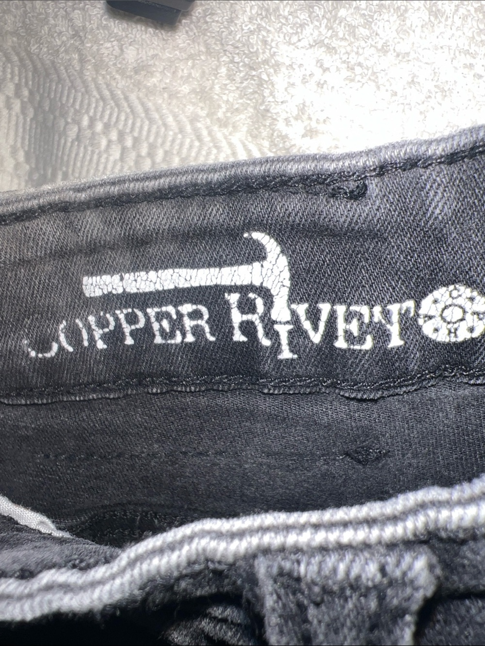 Copper Rivet Gray Rip & Repair Jeans - Picture 2 of 9